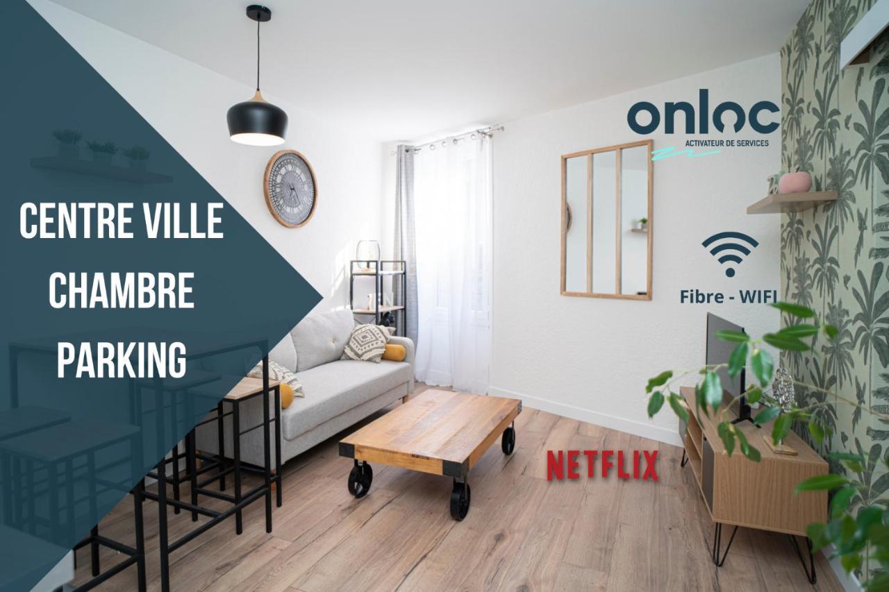 ONLOC - Appart Réveil proche Halles avec parking Pau Exterior foto